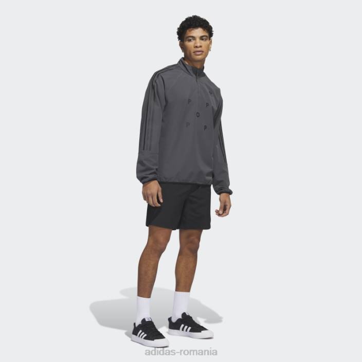 Adidas tricou termic pop gri cu mânecă lungă bărbați gri/negru 2JBN6791