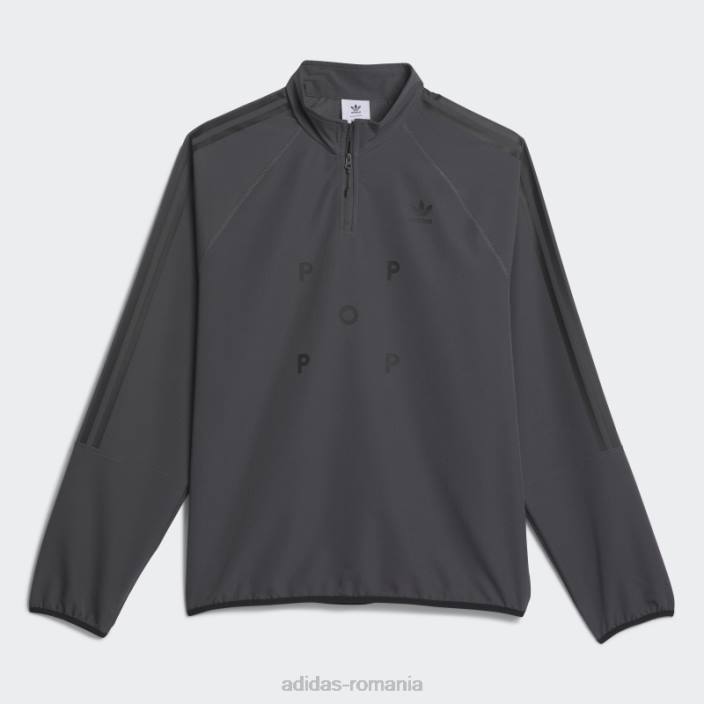 Adidas tricou termic pop gri cu mânecă lungă bărbați gri/negru 2JBN6791