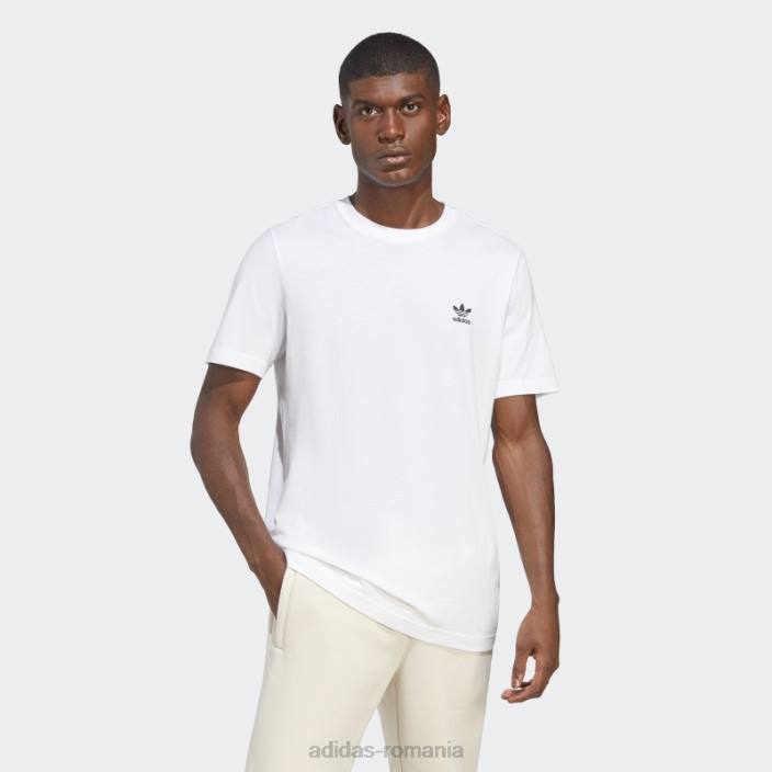 Adidas tricou trefoil essentials alb elegant bărbați alb 2JBN14443