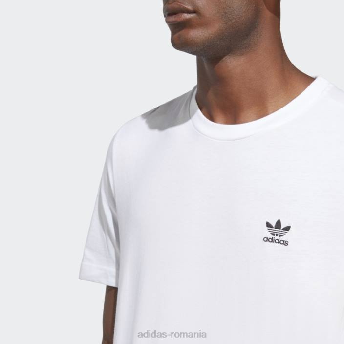 Adidas tricou trefoil essentials alb elegant bărbați alb 2JBN14443