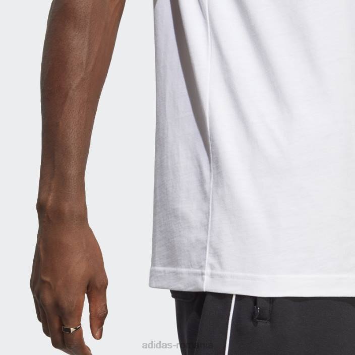 Adidas tricou trifoil adicolor classics alb bărbați alb negru 2JBN14444