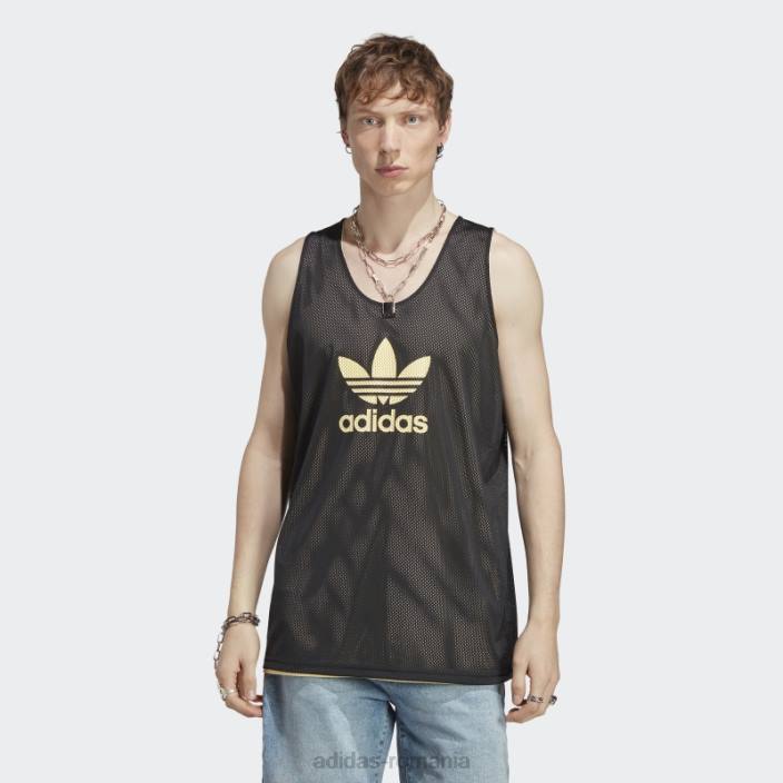 Adidas tricou trifoil de baschet galben adicolor clasics adidas bărbați galben/negru 2JBN4833
