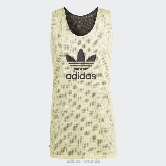 Adidas tricou trifoil de baschet galben adicolor clasics adidas bărbați galben/negru 2JBN4833