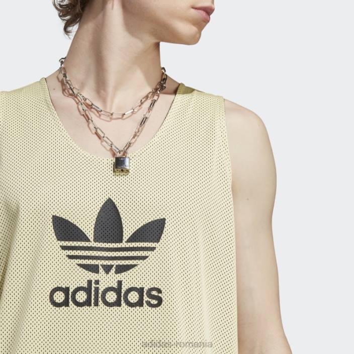 Adidas tricou trifoil de baschet galben adicolor clasics adidas bărbați galben/negru 2JBN4833