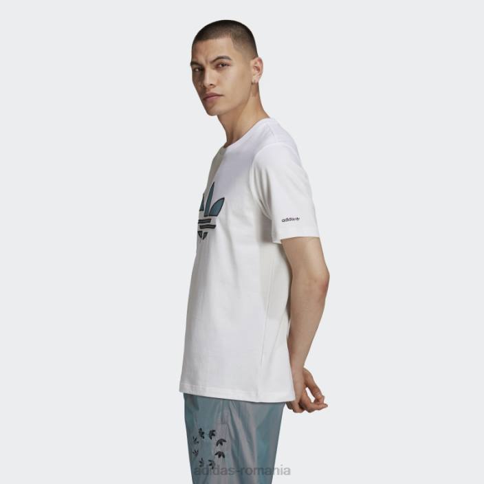 Adidas tricou trifoil sfărâmat adicolor alb bărbați alb 2JBN15167