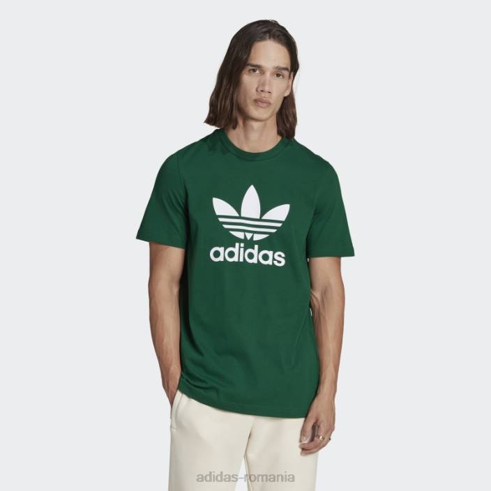 Adidas tricou verde închis adicolor classics trefoil bărbați verde inchis 2JBN6365