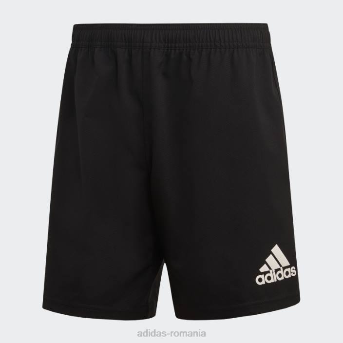 Adidas Pantaloni scurți cu 3 dungi alb bărbați alb negru 2JBN13890