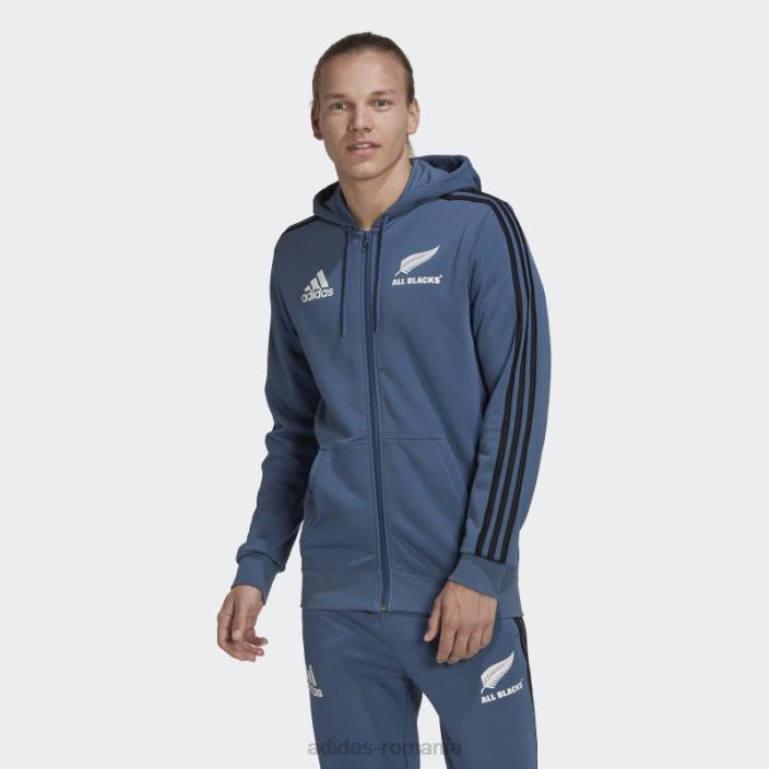 Adidas all blacks rugby 3-stripes hanorac oțel bărbați otel/alb/negru 2JBN14029