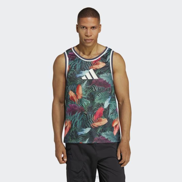 Adidas all blacks rugby lifestyle singlet negru adidas bărbați negru/multicolor 2JBN15192