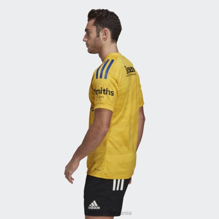Adidas aur uragane rugby replica tricou acasă bărbați aur 2JBN14812