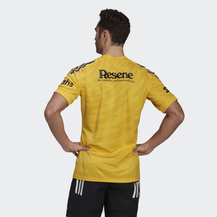 Adidas aur uragane rugby replica tricou acasă bărbați aur 2JBN14812