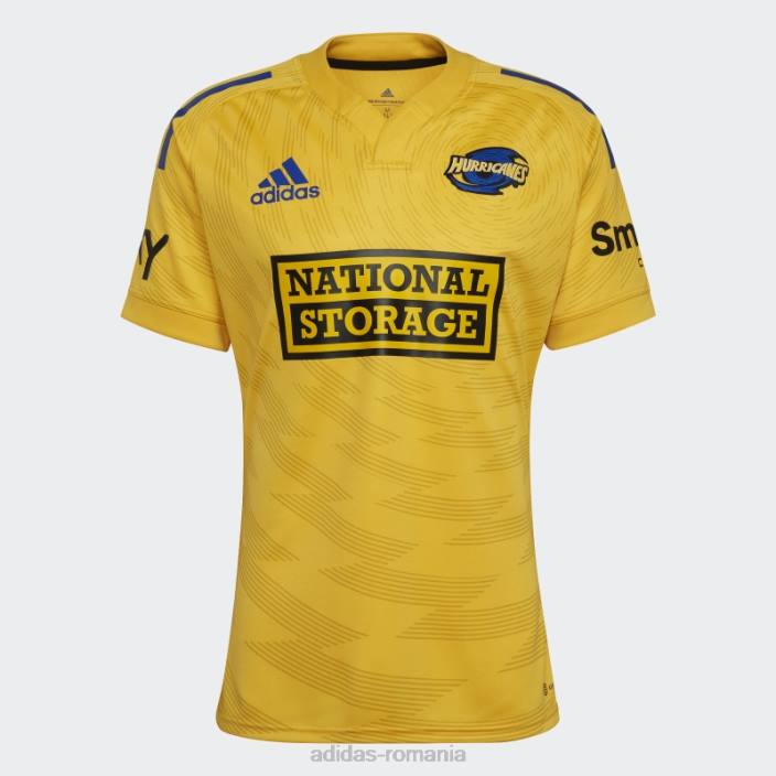 Adidas aur uragane rugby replica tricou acasă bărbați aur 2JBN14812