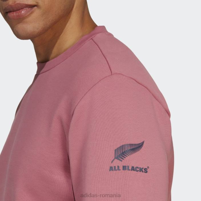 Adidas hanorac roz all blacks rugby lifestyle crewgate bărbați roz/marine 2JBN13966