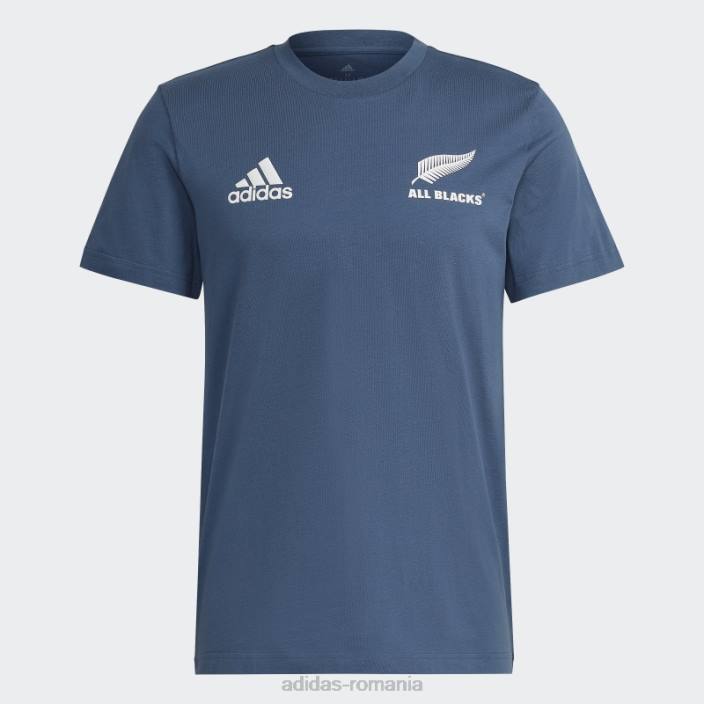 Adidas oțel all blacks rugby tricou bumbac adidas bărbați otel/alb 2JBN13773