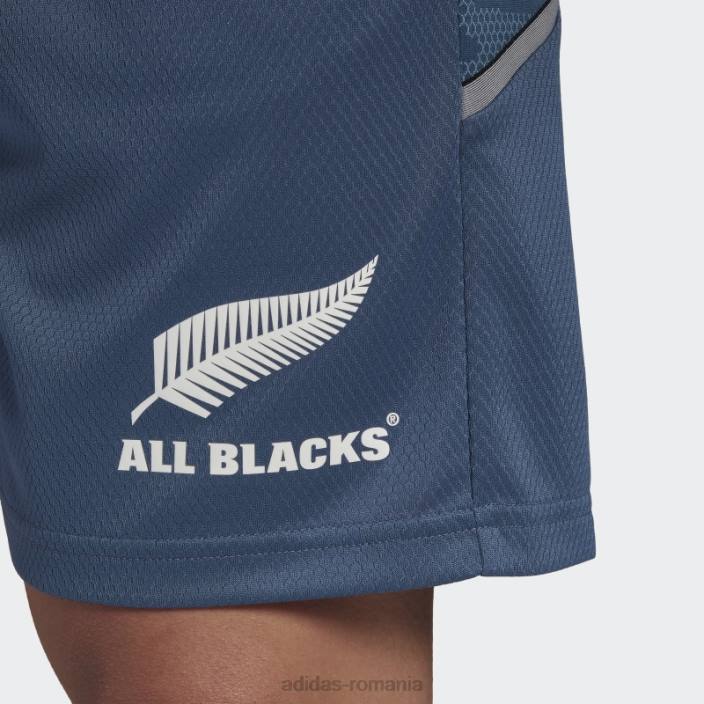 Adidas pantaloni scurți de sport rugby all blacks steel bărbați otel/alb/negru 2JBN13622
