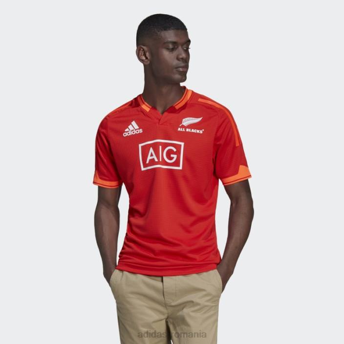 Adidas red all blacks rugby primeblue replica tricou de antrenament bărbați roșu/aplicație roșu/alb 2JBN1499