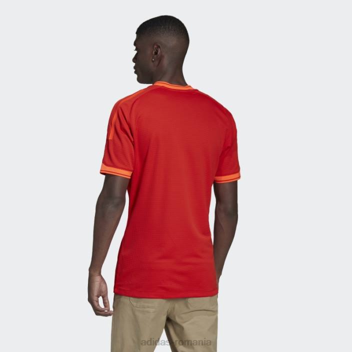 Adidas red all blacks rugby primeblue replica tricou de antrenament bărbați roșu/aplicație roșu/alb 2JBN1499