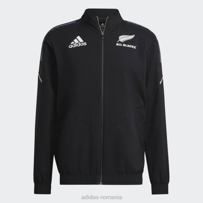 Adidas top negru all blacks rugby de prezentare bărbați negru/alb/otel 2JBN14092