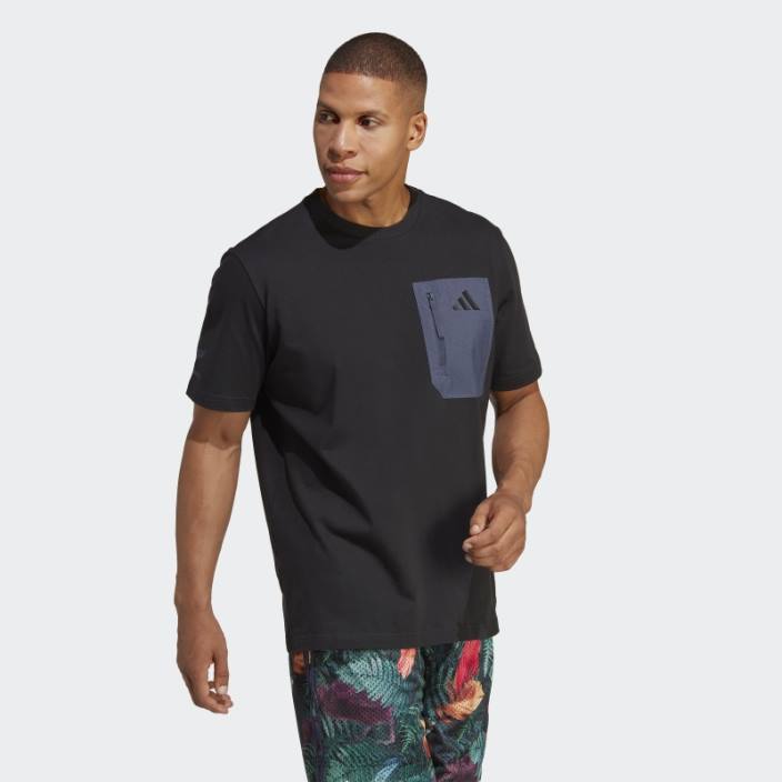Adidas tricou all blacks rugby lifestyle negru bărbați negru/bleumarin 2JBN13748