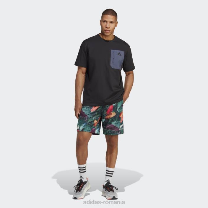 Adidas tricou all blacks rugby lifestyle negru bărbați negru/bleumarin 2JBN13748