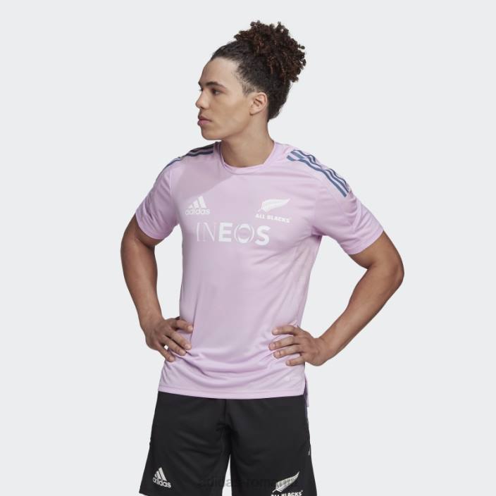 Adidas tricou de performanță rugby all blacks lila adidas bărbați liliac/alb/otel 2JBN13212