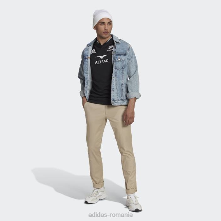 Adidas tricou negru all blacks rugby acasă bărbați alb negru 2JBN13702