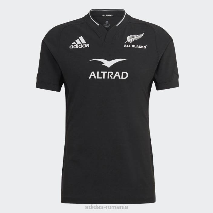 Adidas tricou negru all blacks rugby performanță acasă bărbați alb negru 2JBN13979