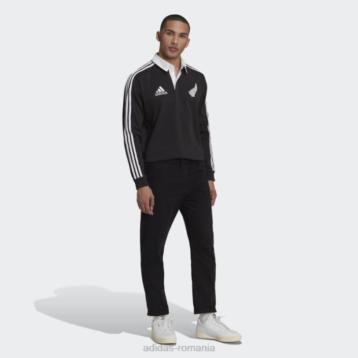 Adidas tricou polo all blacks rugby heritage negru adidas bărbați alb negru 2JBN984