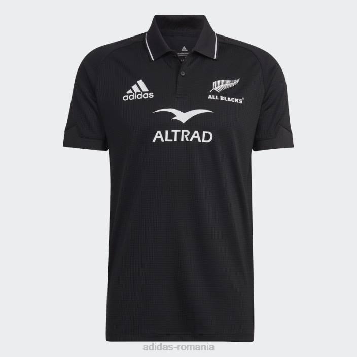 Adidas tricou polo all blacks rugby home negru bărbați alb negru 2JBN1184