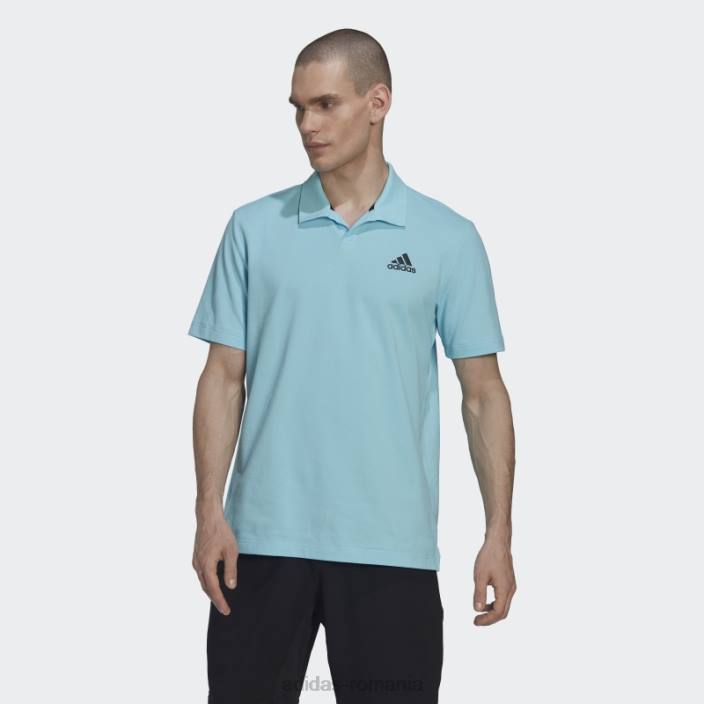Adidas Clubhouse 3-bar tricou polo tenis albastru bărbați albastru 2JBN14857