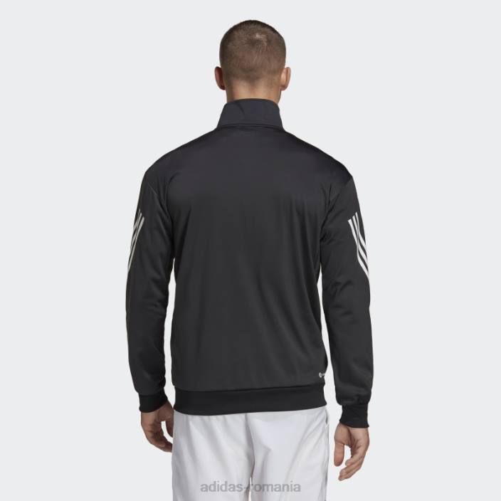 Adidas Geacă tenis tricot 3 dungi negru adidas bărbați negru 2JBN13542
