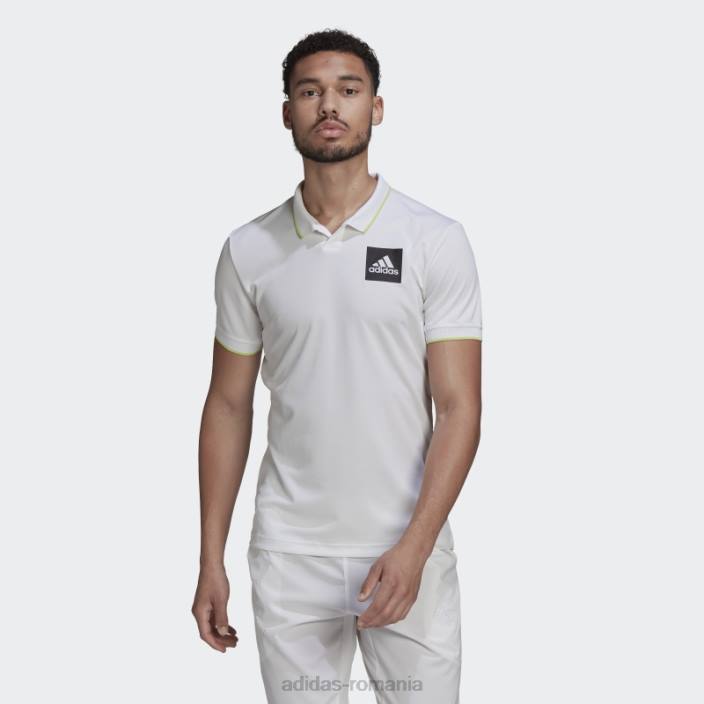 Adidas alb paris heat.rdy tenis freelift tricou polo bărbați alb/var 2JBN15100