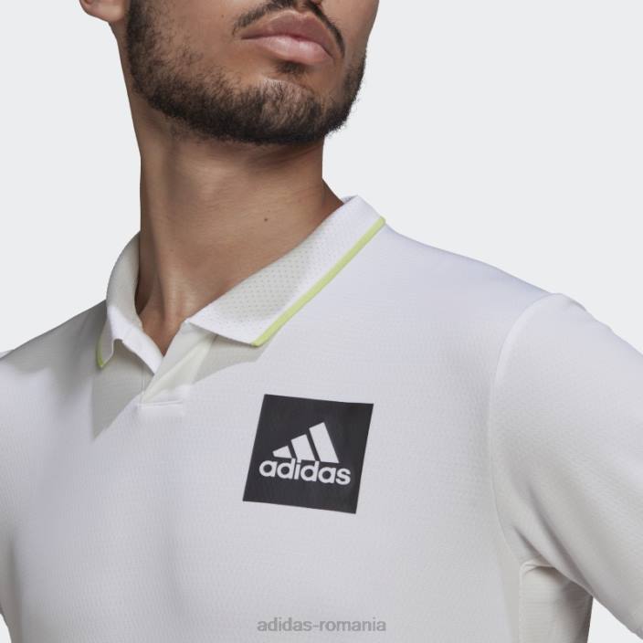 Adidas alb paris heat.rdy tenis freelift tricou polo bărbați alb/var 2JBN15100