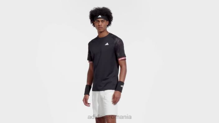 Adidas black melbourne tennis heat.rdy tricou raglan bărbați negru 2JBN14026