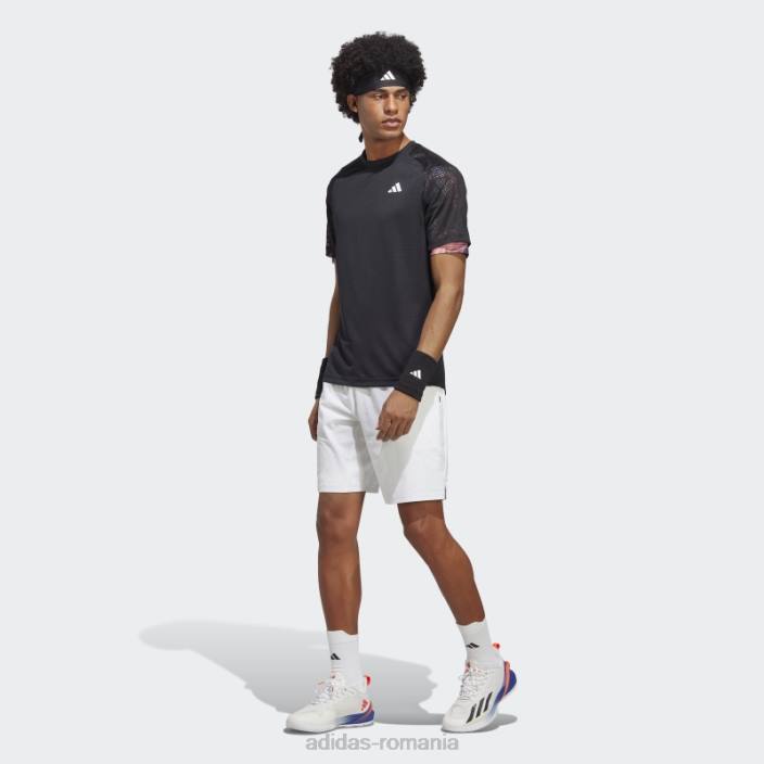 Adidas black melbourne tennis heat.rdy tricou raglan bărbați negru 2JBN14026