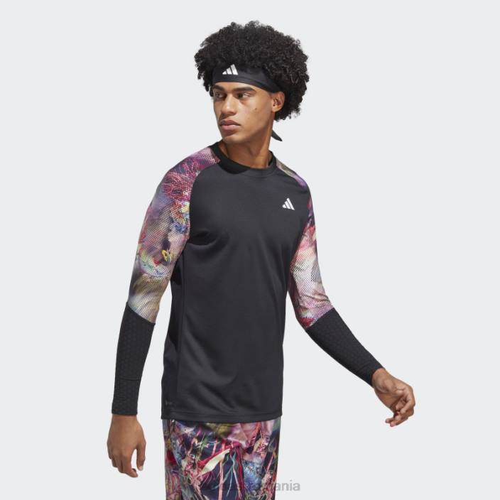 Adidas melbourne tenis heat.rdy cu mânecă lungă multicolor bărbați multicolor/negru 2JBN14191