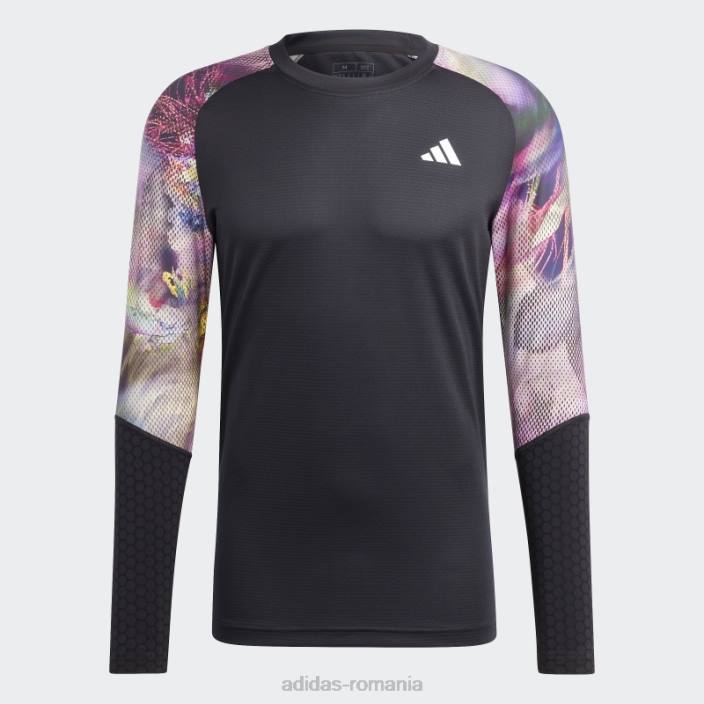 Adidas melbourne tenis heat.rdy cu mânecă lungă multicolor bărbați multicolor/negru 2JBN14191