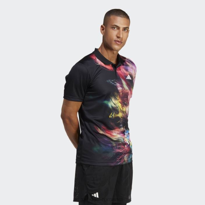 Adidas multicolor melbourne tenis heat.rdy freelift tricou polo bărbați multicolor/negru 2JBN6652