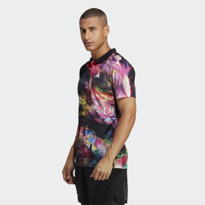 Adidas multicolor melbourne tenis heat.rdy freelift tricou polo bărbați multicolor/negru 2JBN983