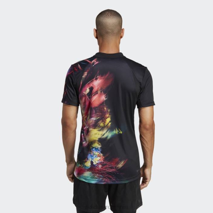 Adidas multicolor melbourne tenis heat.rdy freelift tricou polo bărbați multicolor/negru 2JBN983