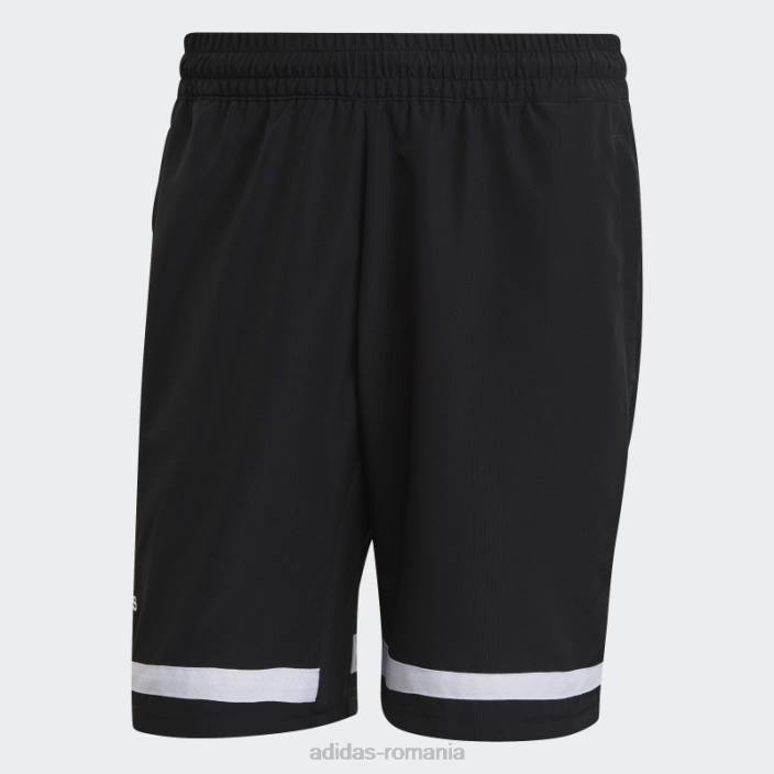 Adidas pantaloni scurți de club de tenis negru bărbați alb negru 2JBN1700