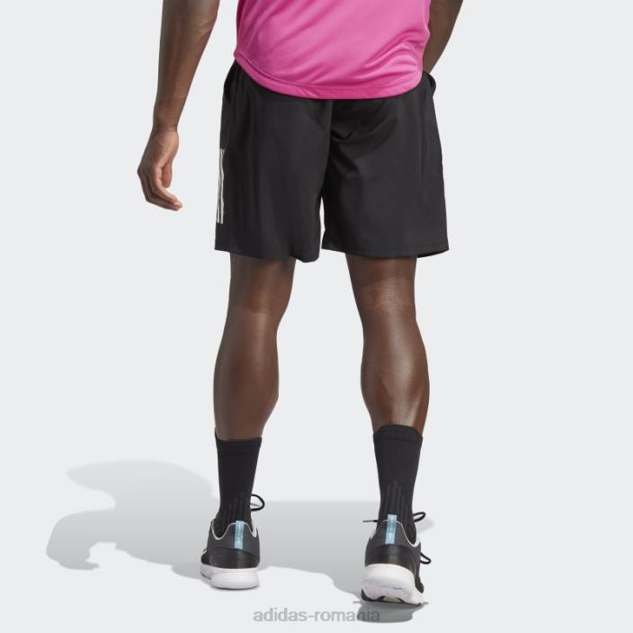 Adidas pantaloni scurți de tenis club 3 dungi black hot bărbați negru 2JBN1045