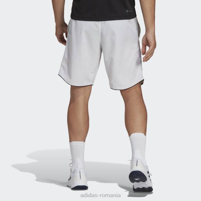 Adidas pantaloni scurți de tenis de club alb bărbați alb 2JBN13421
