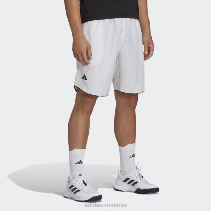 Adidas pantaloni scurți de tenis de club alb bărbați alb 2JBN13421
