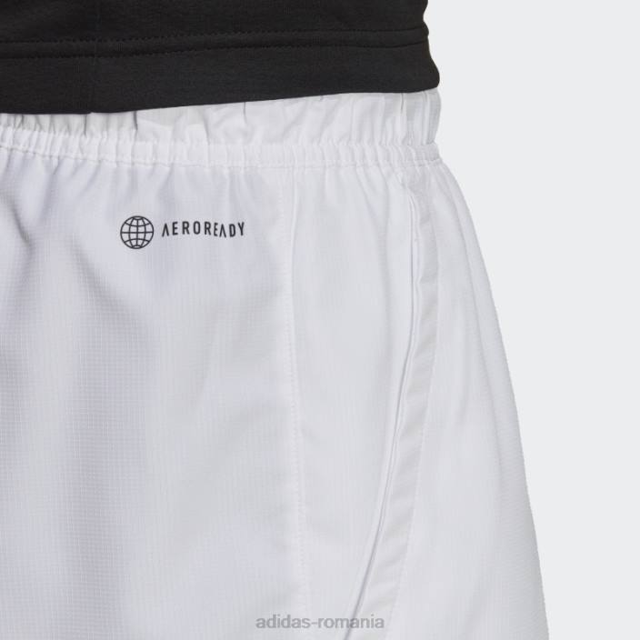 Adidas pantaloni scurți de tenis de club alb bărbați alb 2JBN13421