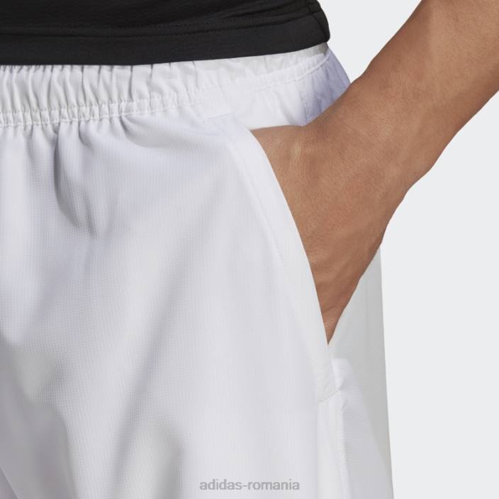 Adidas pantaloni scurți de tenis de club alb bărbați alb 2JBN13421