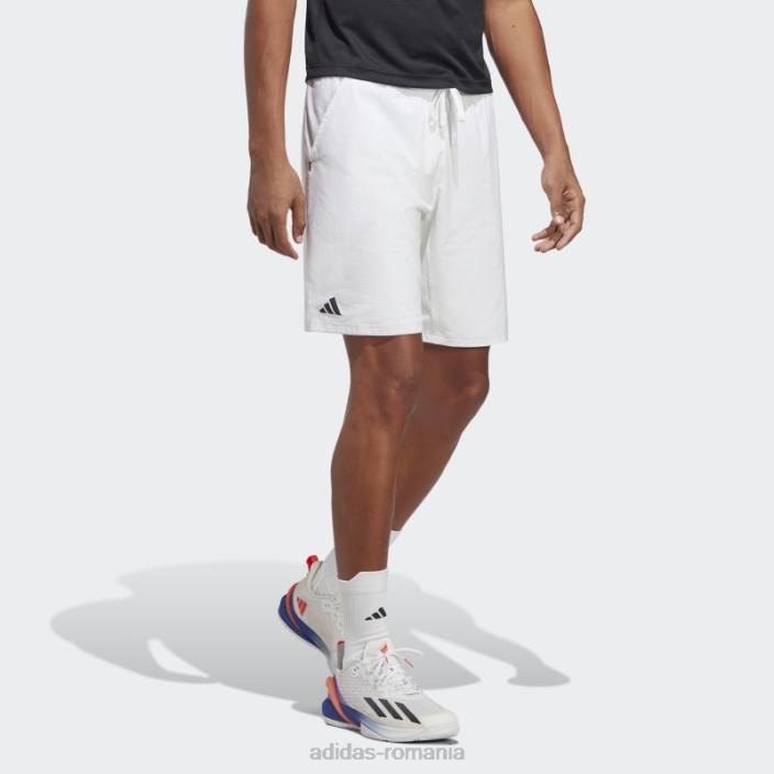 Adidas pantaloni scurți de tenis ergo alb elegant bărbați alb 2JBN816