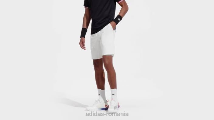 Adidas pantaloni scurți de tenis ergo fierbinți alb adidas bărbați alb 2JBN6480