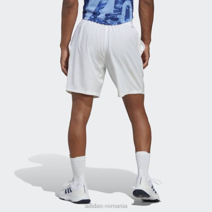 Adidas pantaloni scurți țesuți stretch club club alb adidas bărbați alb 2JBN13605