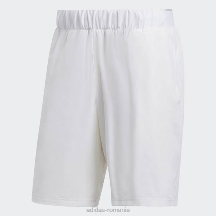 Adidas pantaloni scurți țesuți stretch club club alb adidas bărbați alb 2JBN13605